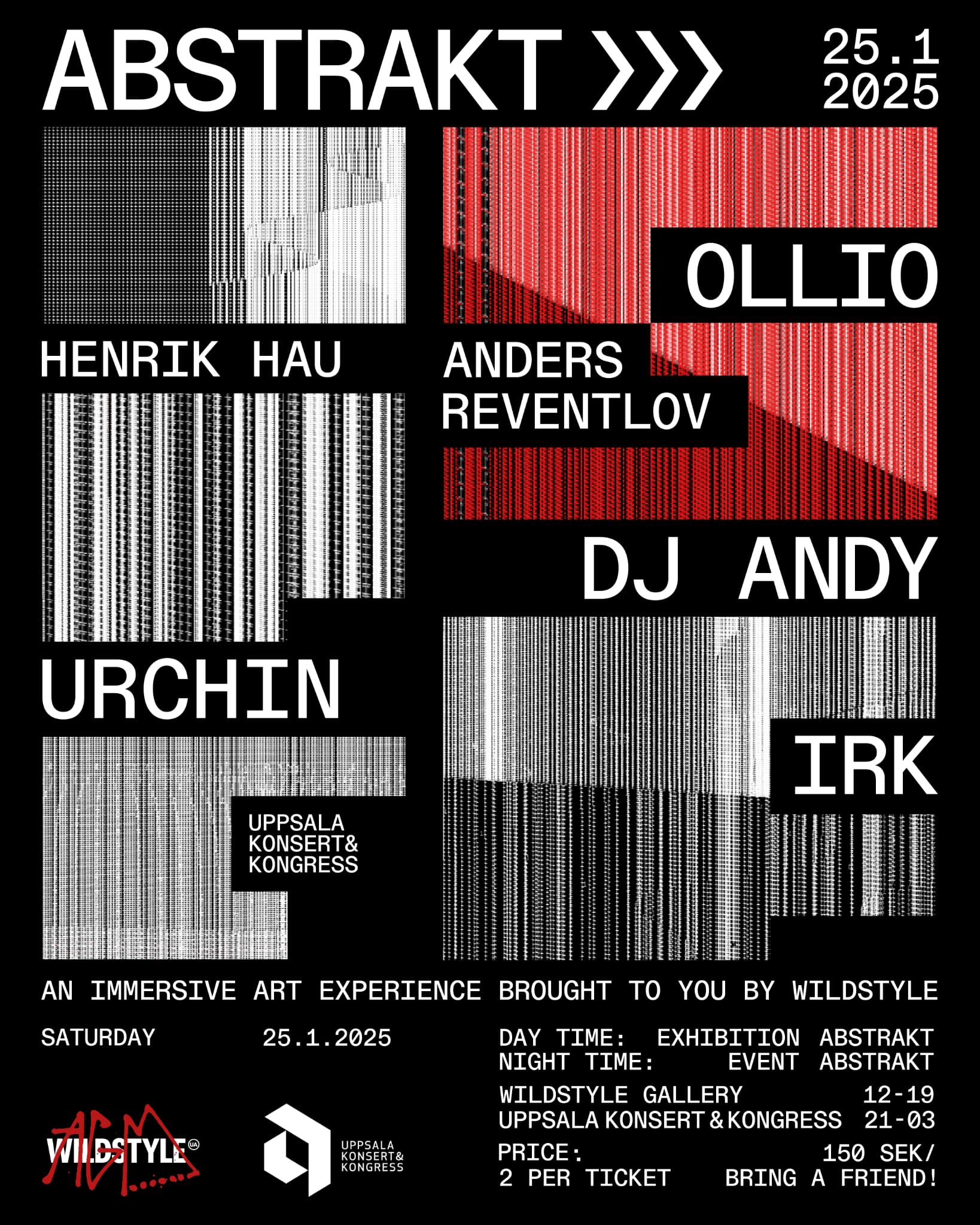 ABSTRAKT — An Immersive Art Experience by Wildstyle, event poster