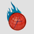 Globe Clock (Red) - Original, John Beijer