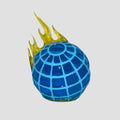 Globe Blue  - Original, John Beijer