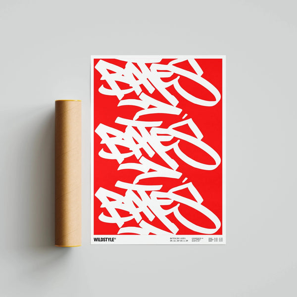 BATES — BATES Typography, Poster, available from Wildstyle Gallery