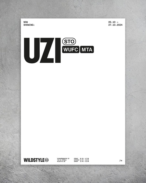 Wildstyle x UZI — Poster, available from Wildstyle Gallery