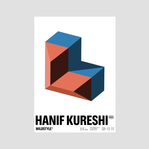 Hanif Kureshi — Exhibition Poster, available from Wildstyle Gallery