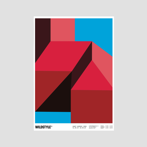 Hanif Kureshi — Exhibition Poster C, available from Wildstyle Gallery