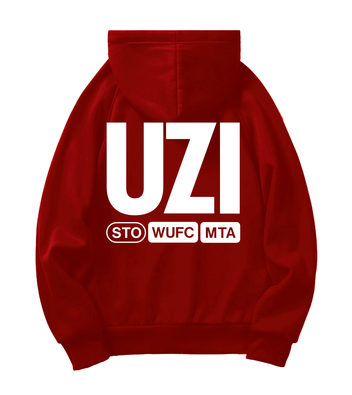 Hoodie WS x UZI Red