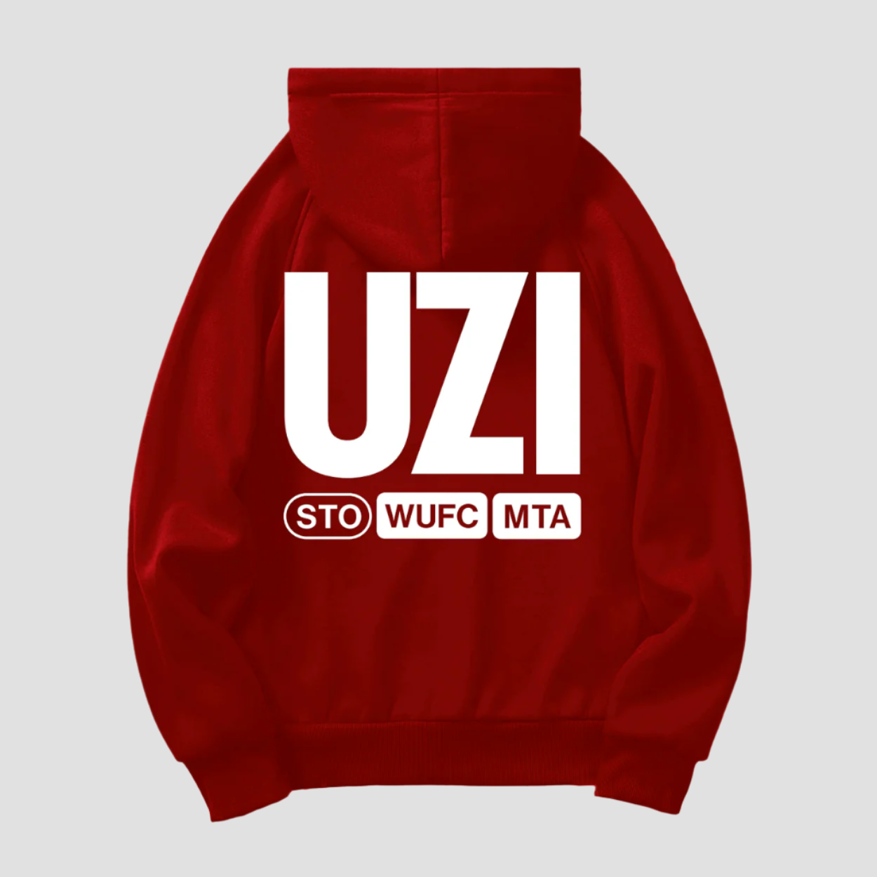 Hoodie WS x UZI Red