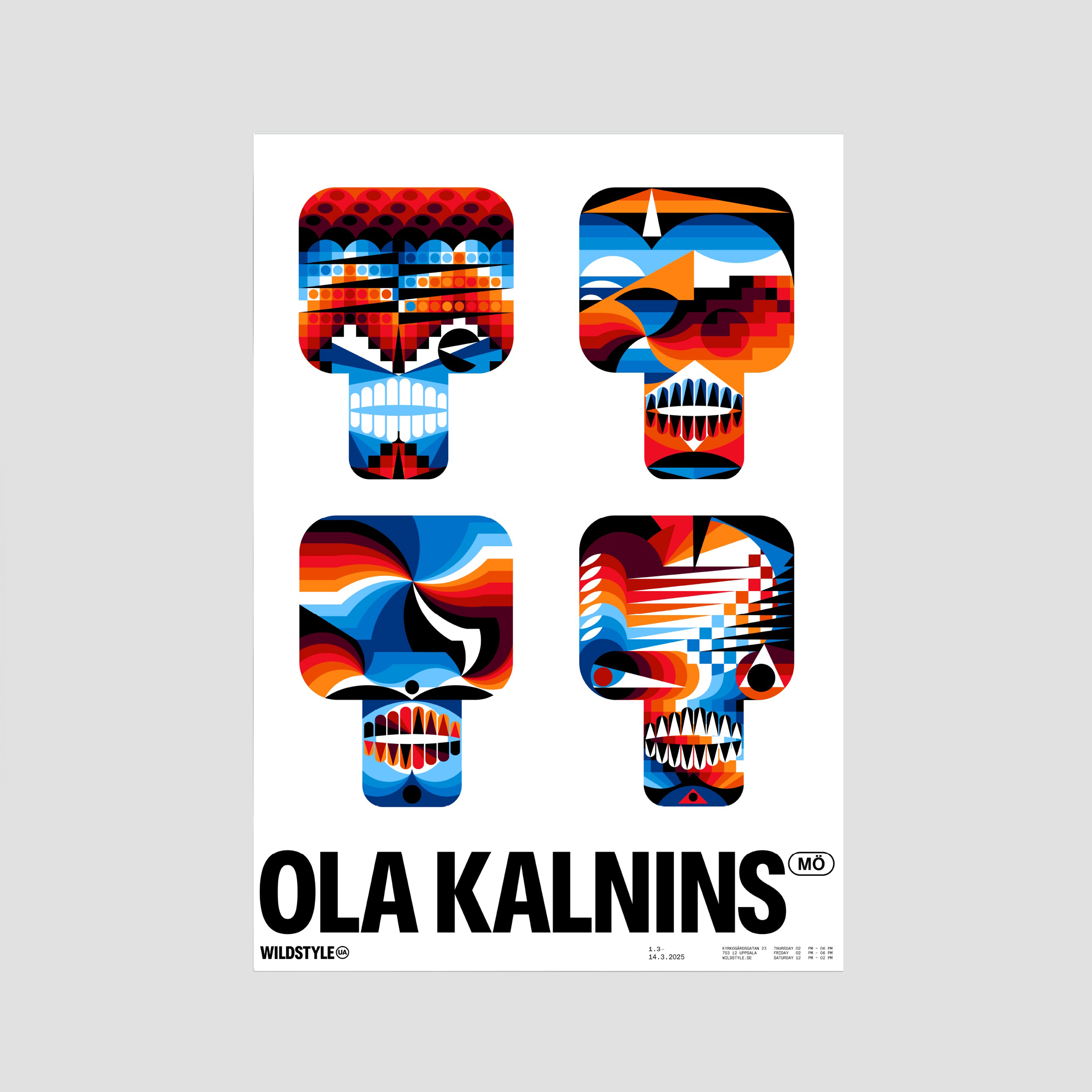 Ola Kalnins, "Skulls", Poster