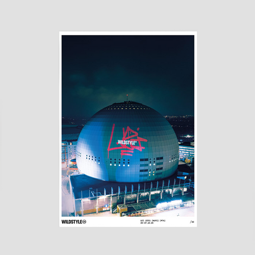 UZI — Globe, Poster, available from Wildstyle Gallery