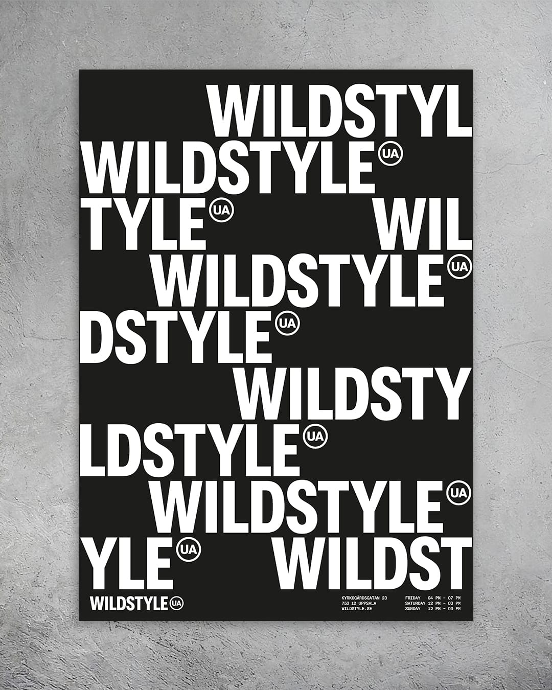 Wildstyle (black/white) - Poster