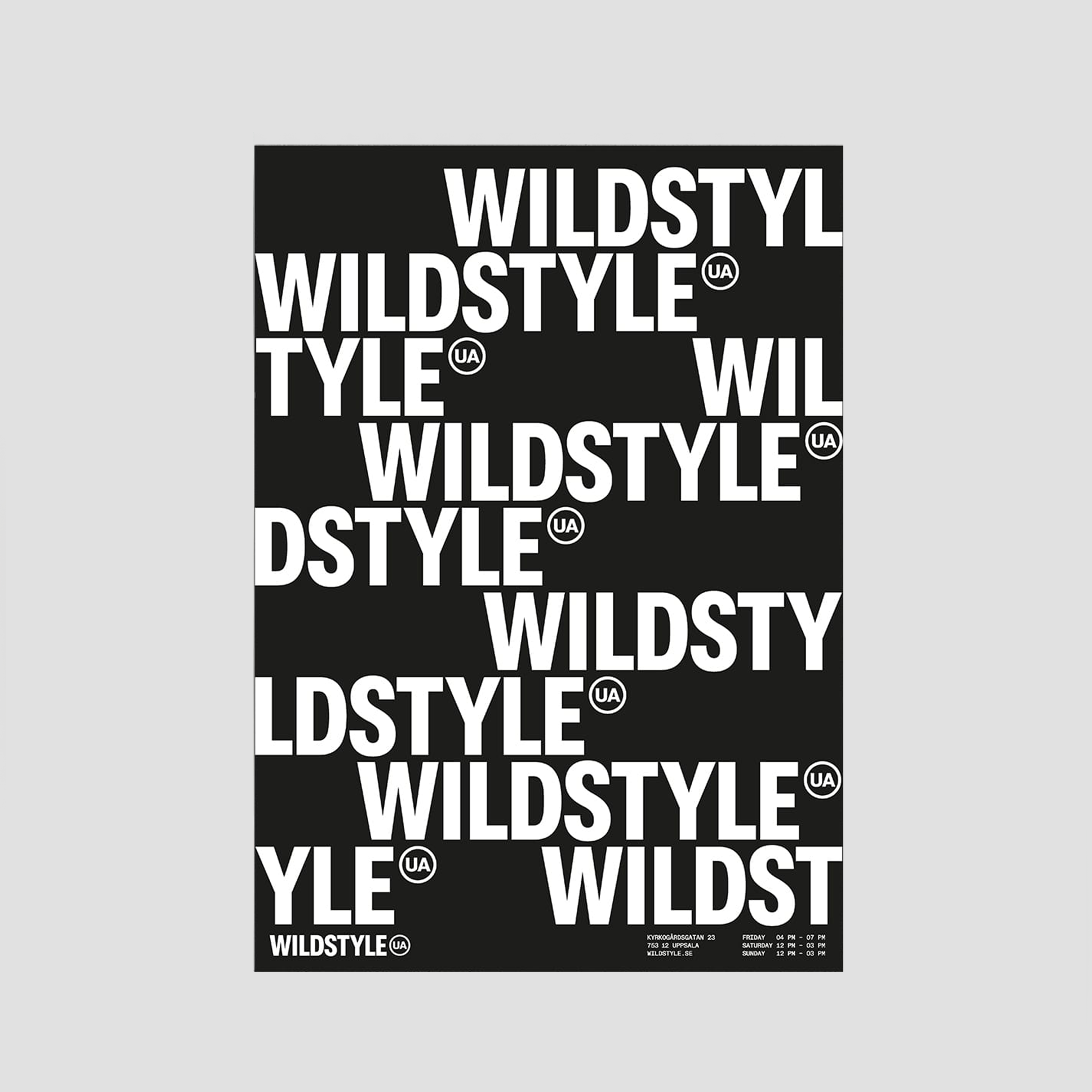 Wildstyle (black/white) - Poster