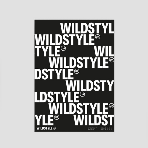 Gallery Wildstyle — Wildstyle (black/white), Poster, available from Wildstyle Gallery
