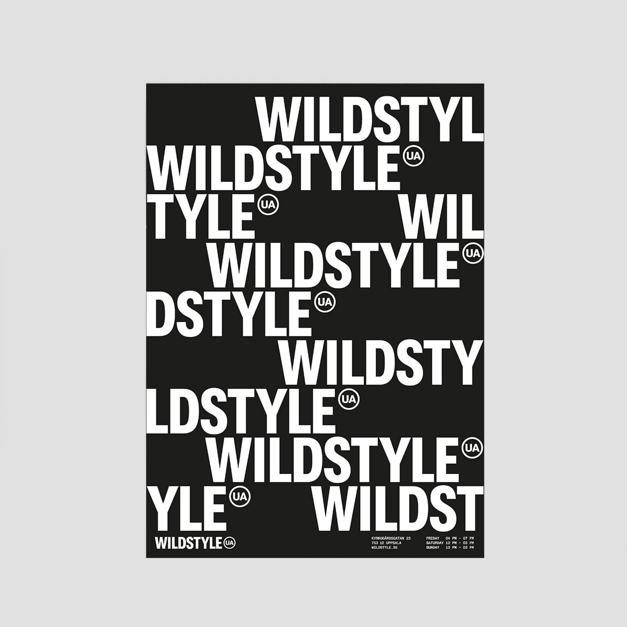 Wildstyle (black/white) - Poster